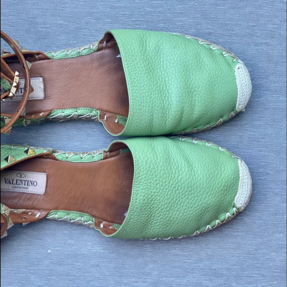 Valentino Espadrilles Rockstud 39 green - Picture 3 of 9